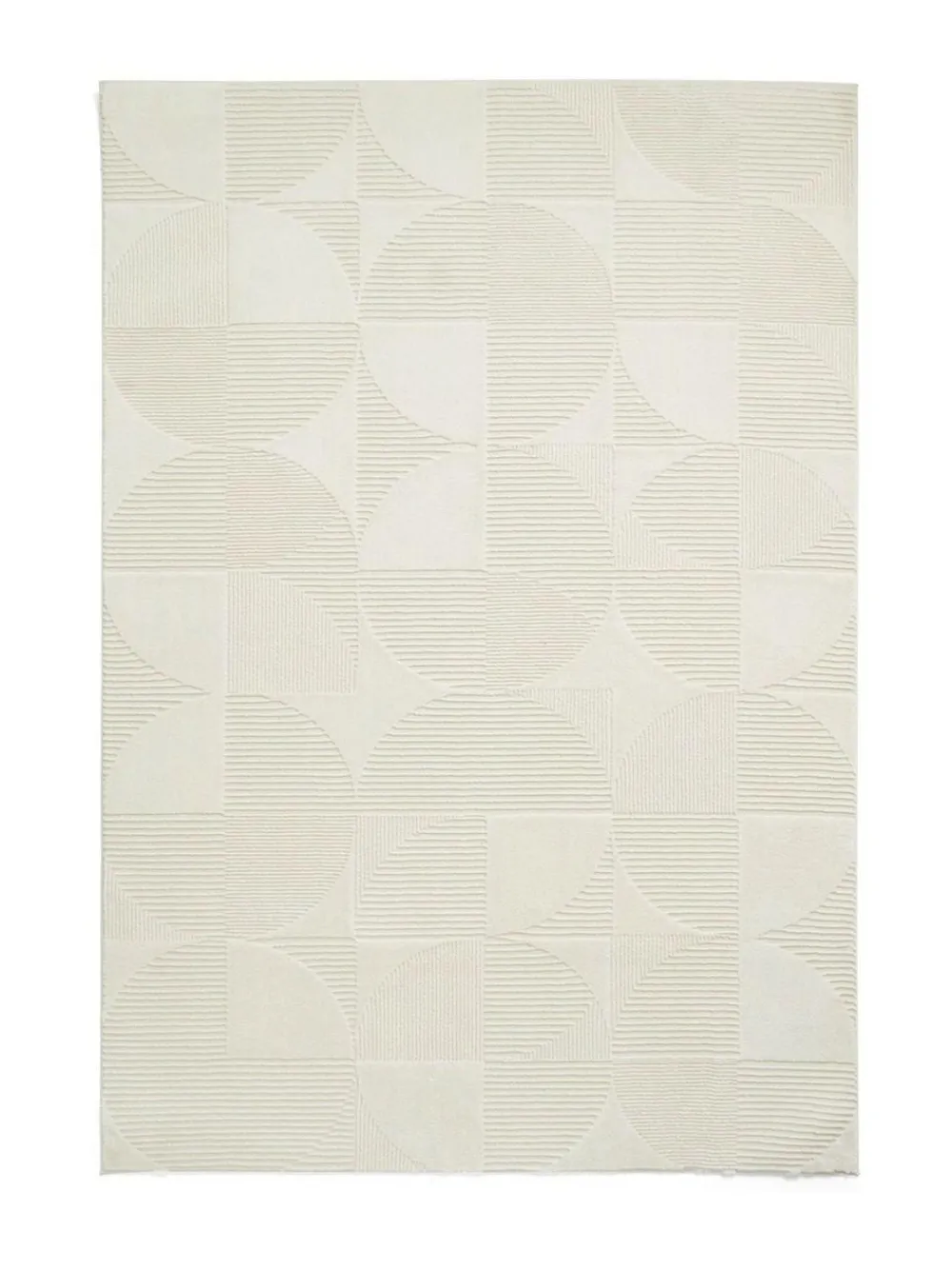 Online Catherine Lansfield Cream Retro Circles Washable Rug