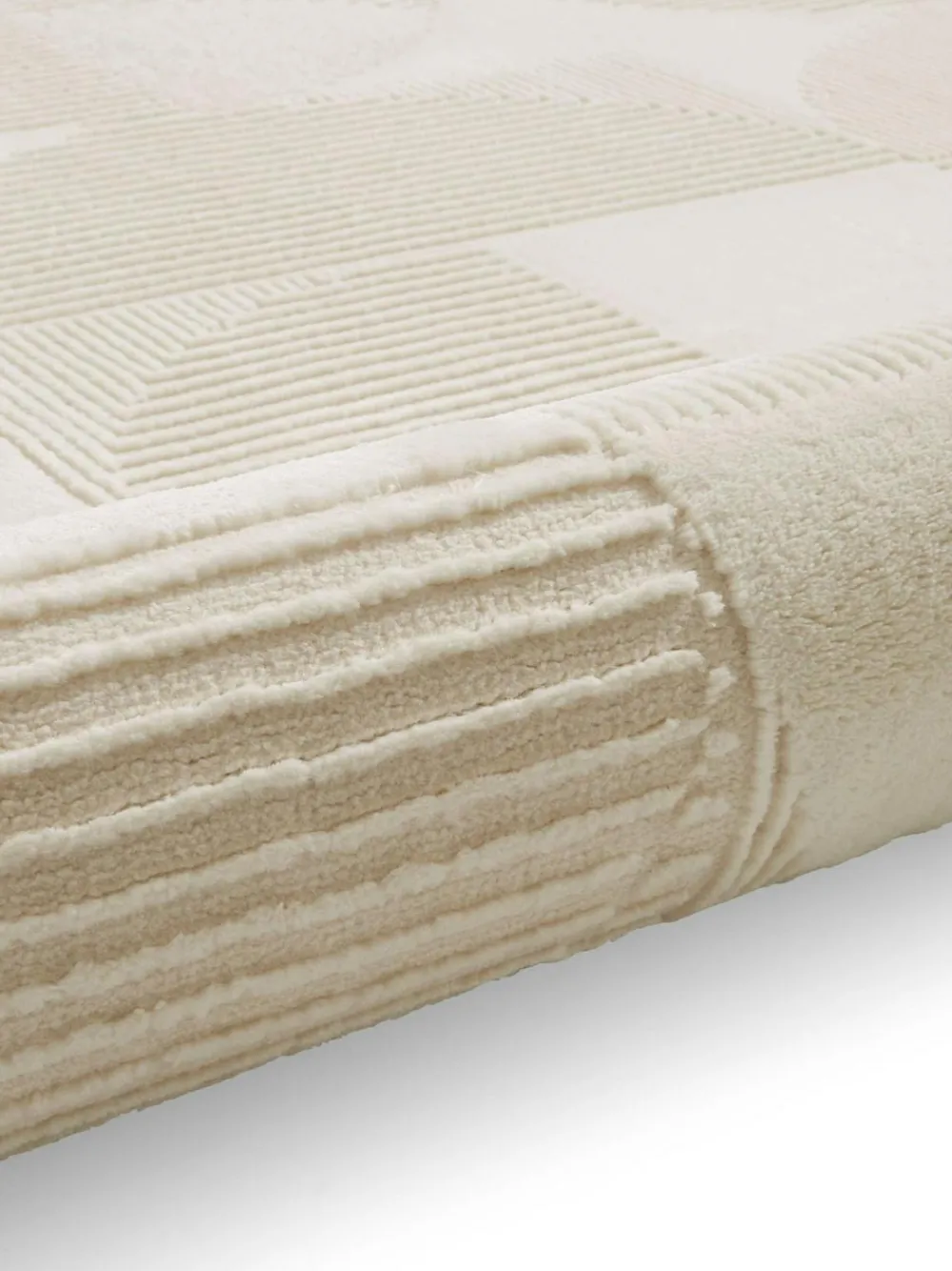 Online Catherine Lansfield Cream Retro Circles Washable Rug