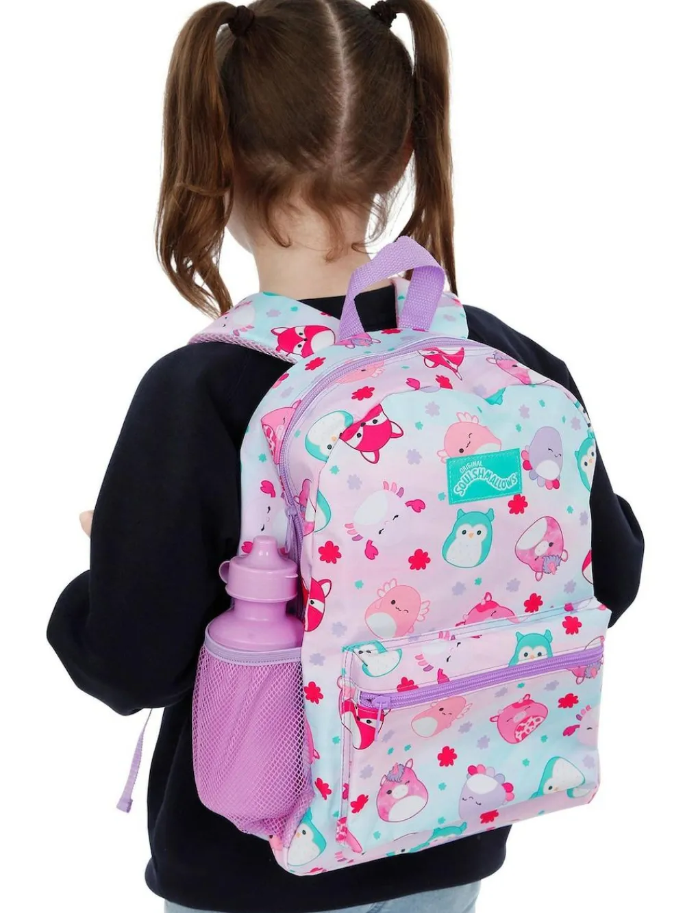 Hot Character Purple Squishmallows 4 Pc Backpack Set