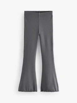 Next Charcoal Grey 1 Pack Rib Flare Leggings (3-16yrs)^ Pants & Leggings|Pants & Leggings