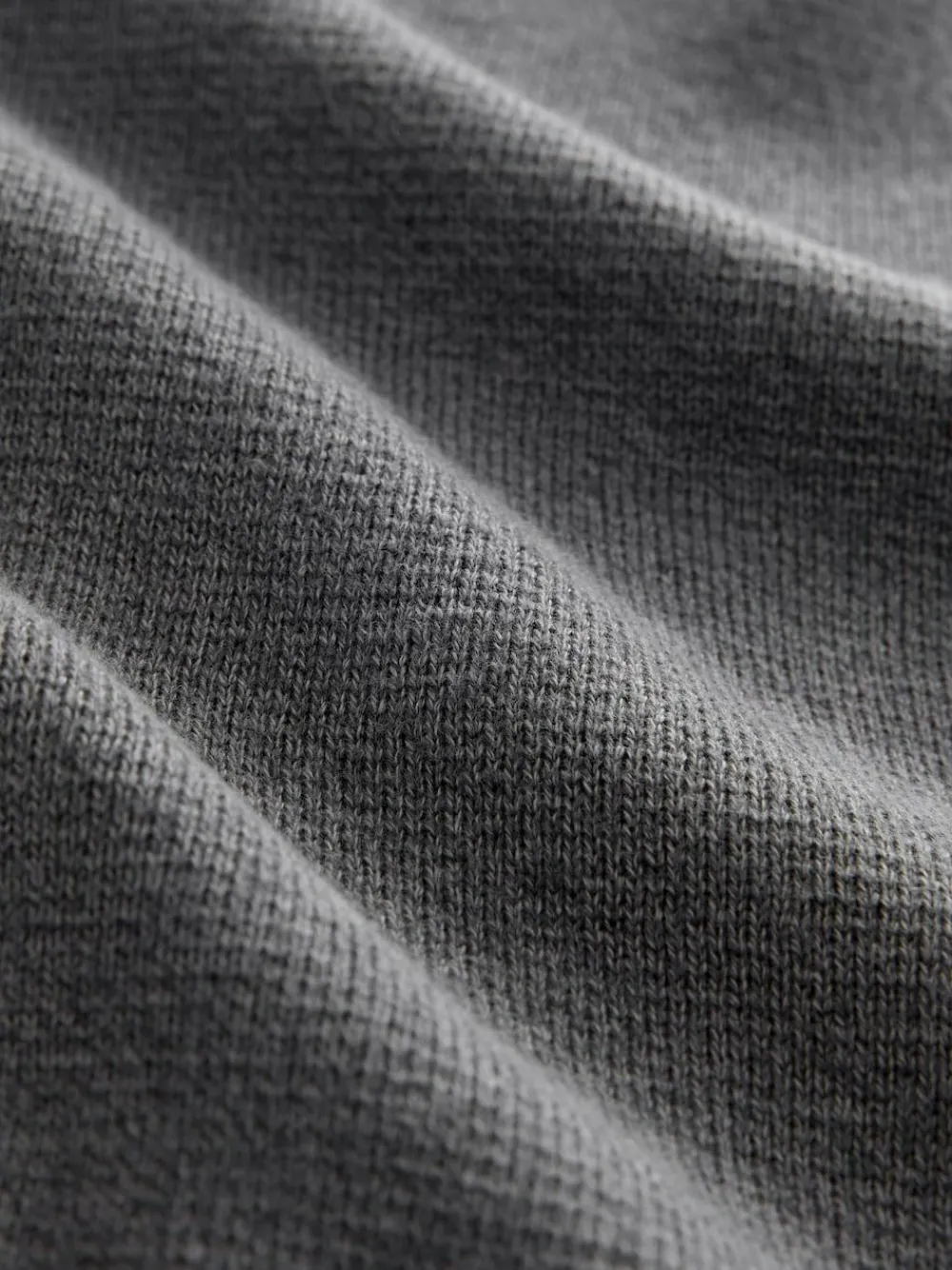 Next Charcoal Grey Plain N.Premium Regular Fit 100% Cotton Premium Quarter Zip Jumper^ Knitwear|Knitwear