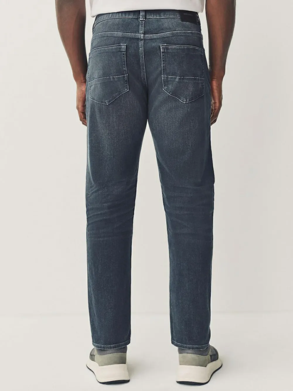 Next Charcoal Grey Slim Fit Authentic Stretch Denim Jeans^ Jeans|Jeans
