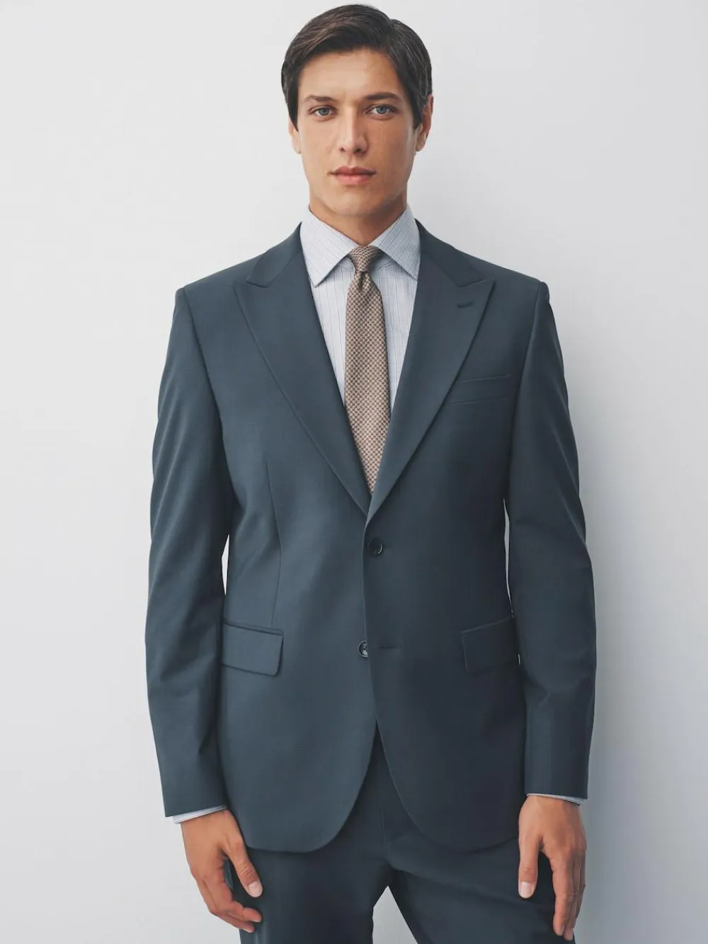 Outlet Next Slim Fit Slim Fit Motion Flex Wool Blend Suit Jacket Charcoal Grey