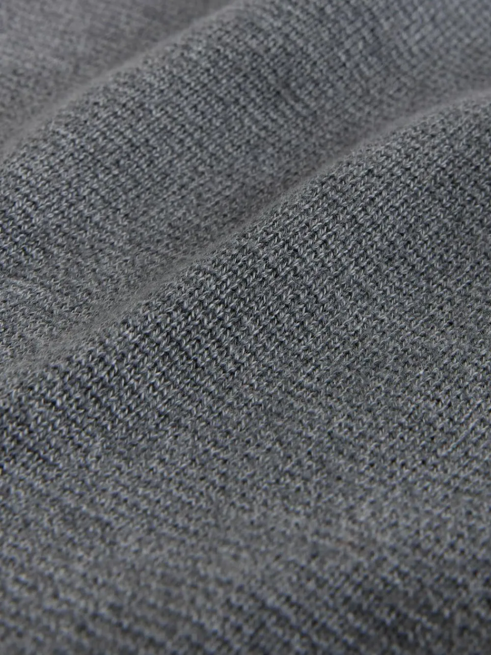New Next Stag Logo N.Premium Regular Fit 100% Cotton Premium Quarter Zip Jumper Charcoal Grey