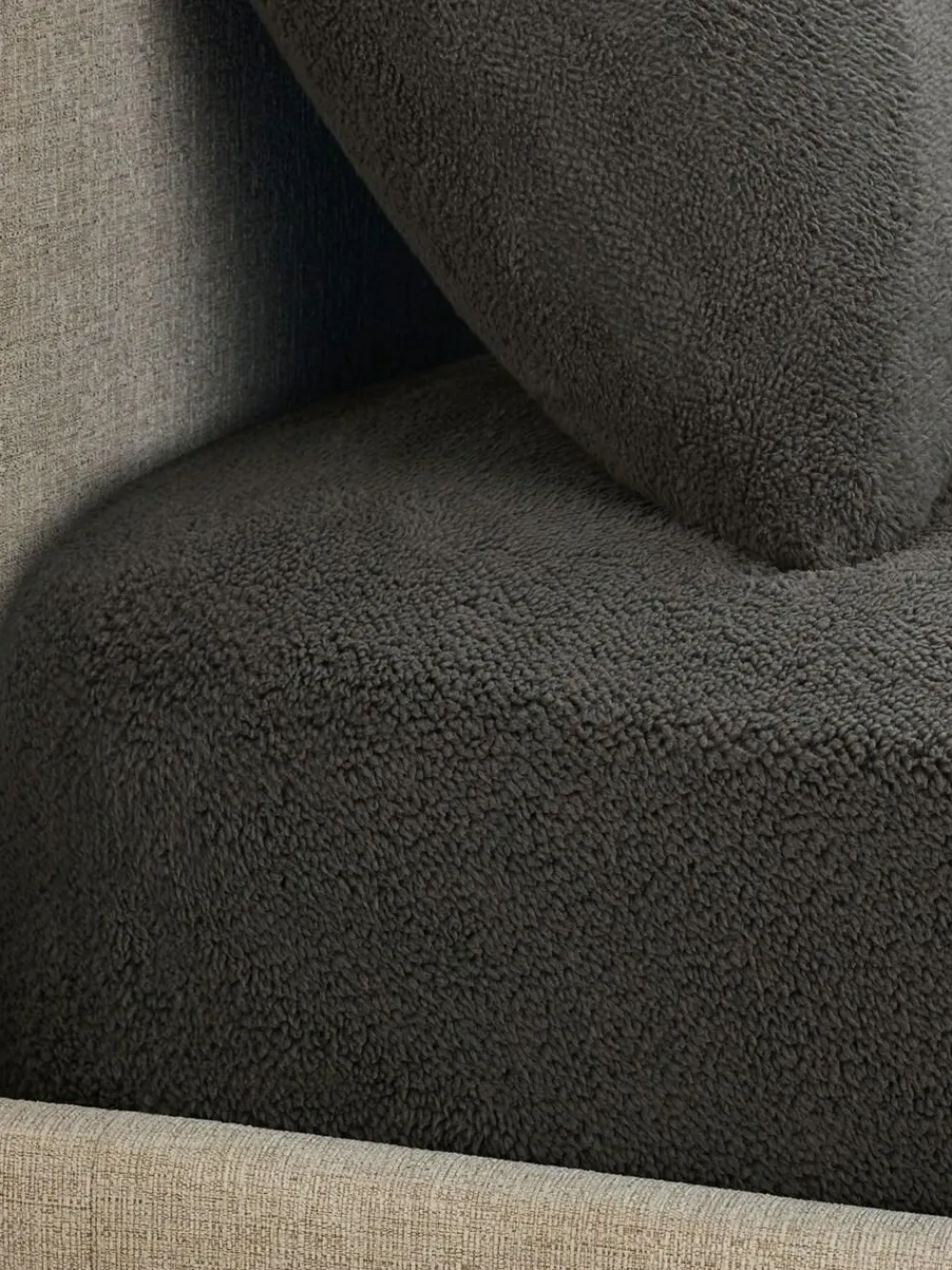 Outlet Next Teddy Fleece Extra Deep Fitted Sheet Charcoal Grey