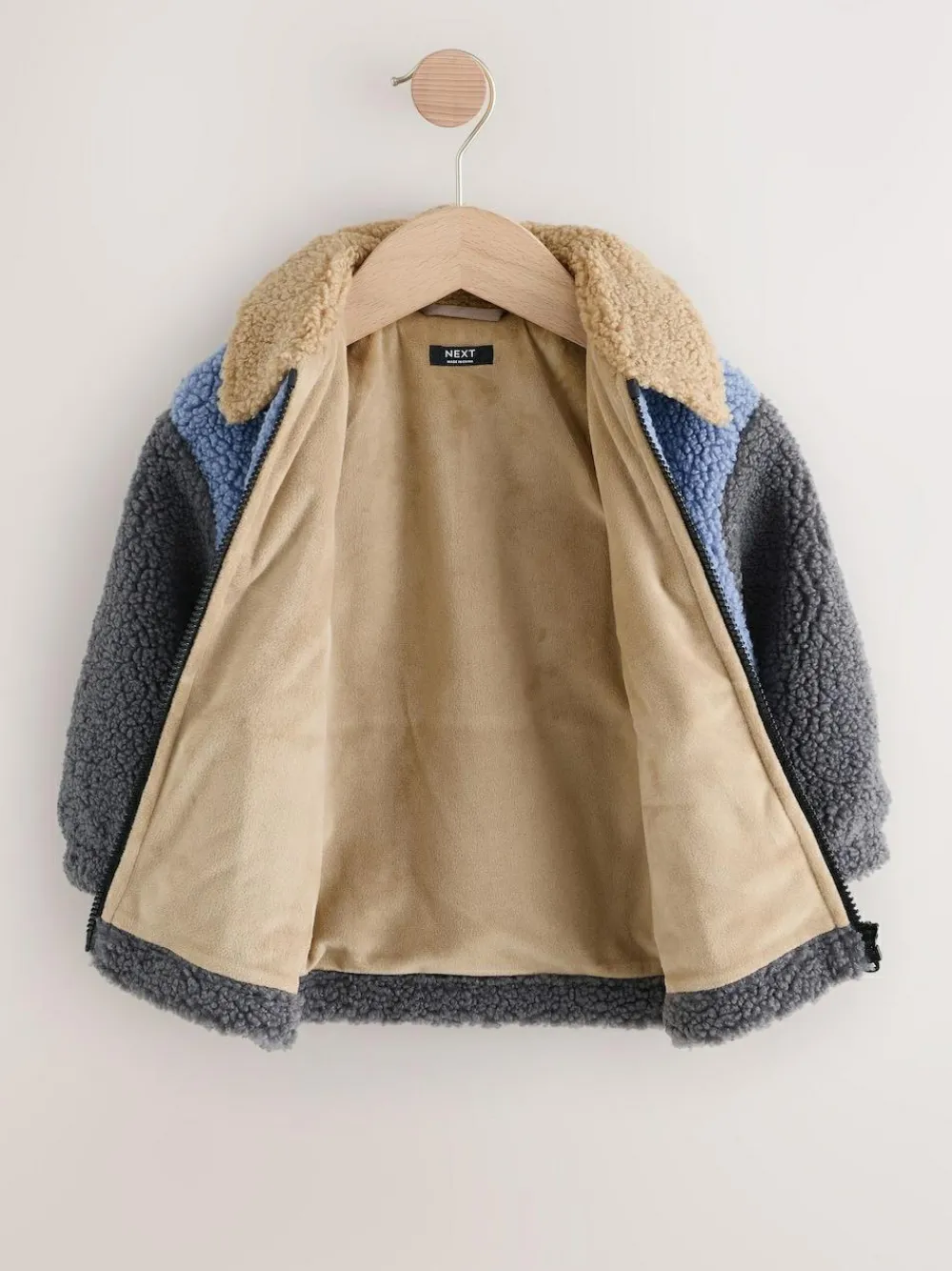 Next Borg Fleece Shacket (3mths-7yrs)^BOY Sweatshirts & Hoodies|Baby Winter Clothing