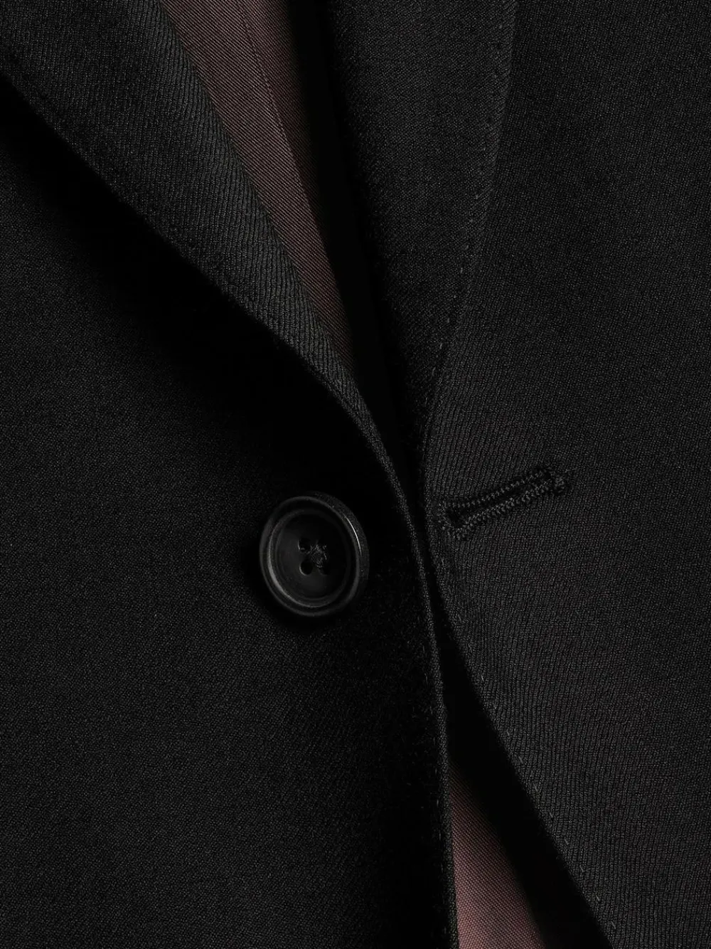 Charles Tyrwhitt Black Slim Fit Twill Stretch Suit: Jacket