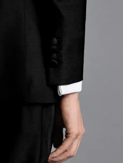 Charles Tyrwhitt Black Slim Fit Peak Lapel Dinner Suit: Jacket^ Black Suits