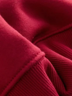 Outlet Next Relaxed Fit Heavyweight Regular Crew Neck Sweatshirt Cherry Red