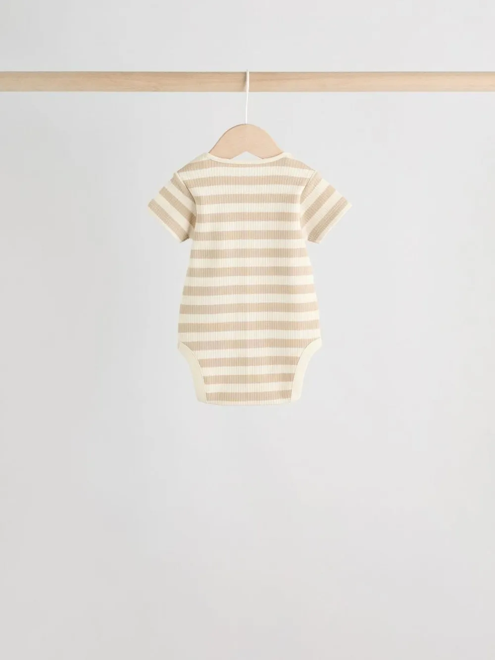 Next Chocolate Brown Baby Short Sleeve Bodysuits 5 Pack^BOY Bodysuits & Vests|Vests