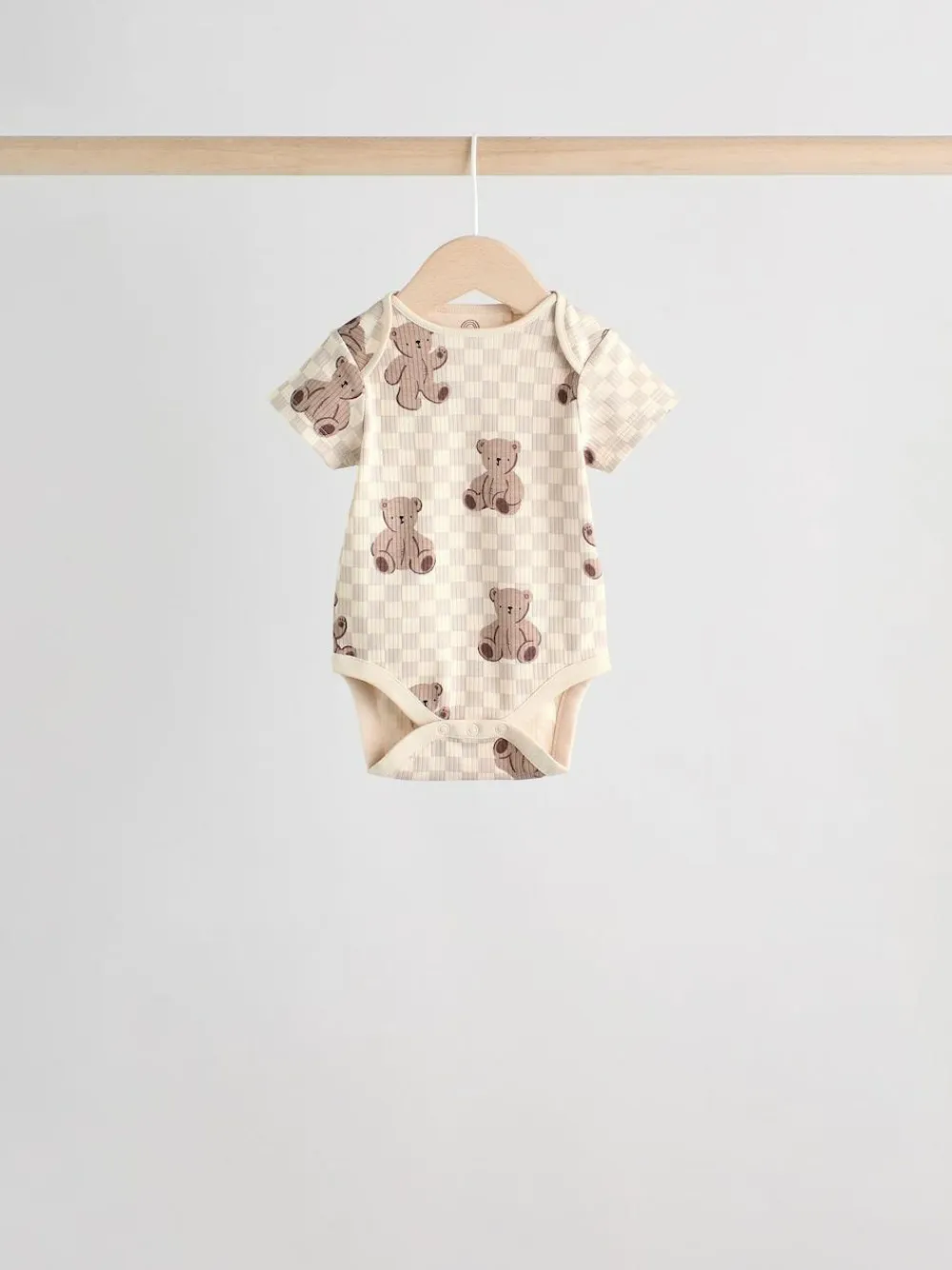 Next Chocolate Brown Baby Short Sleeve Bodysuits 5 Pack^BOY Bodysuits & Vests|Vests