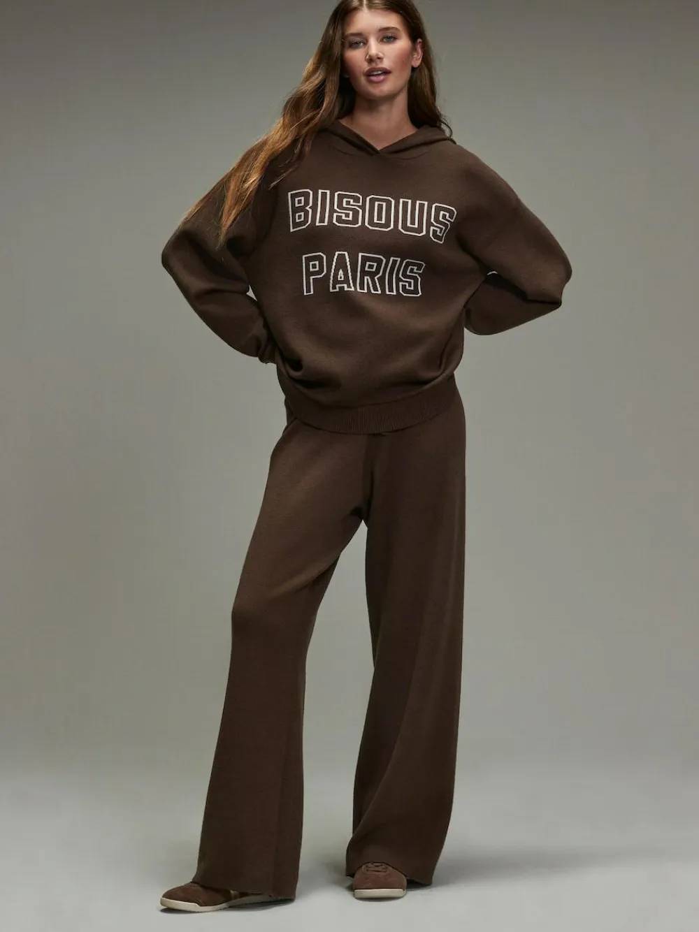 Next Compact Cosy Wide Leg Tipped Joggers^Women Leggings & Sweatpants