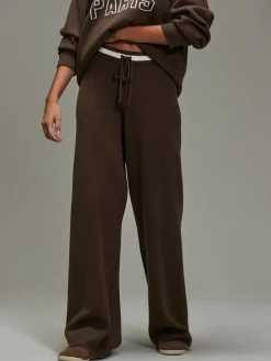 Next Compact Cosy Wide Leg Tipped Joggers^Women Leggings & Sweatpants