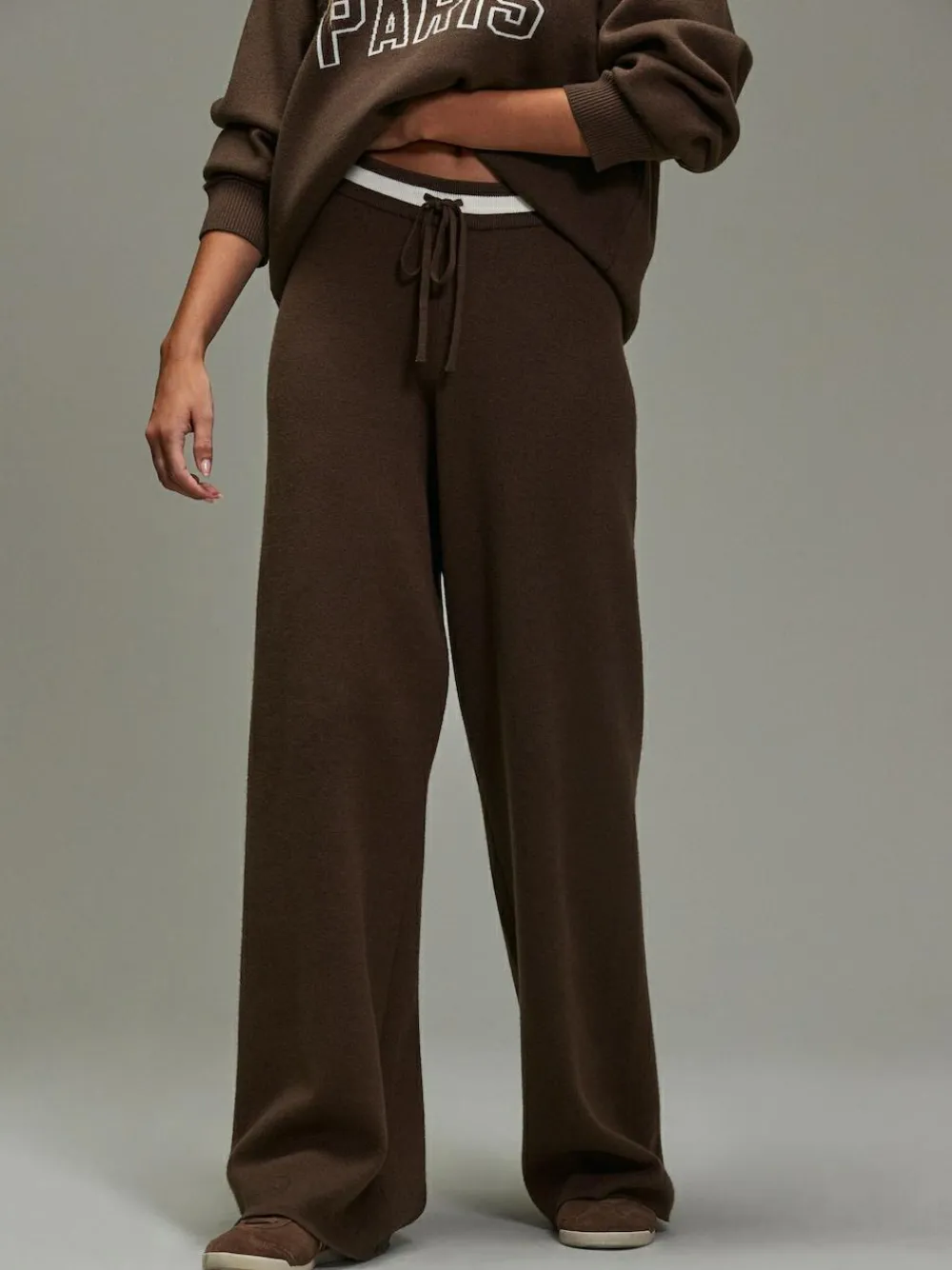 Next Compact Cosy Wide Leg Tipped Joggers^Women Leggings & Sweatpants