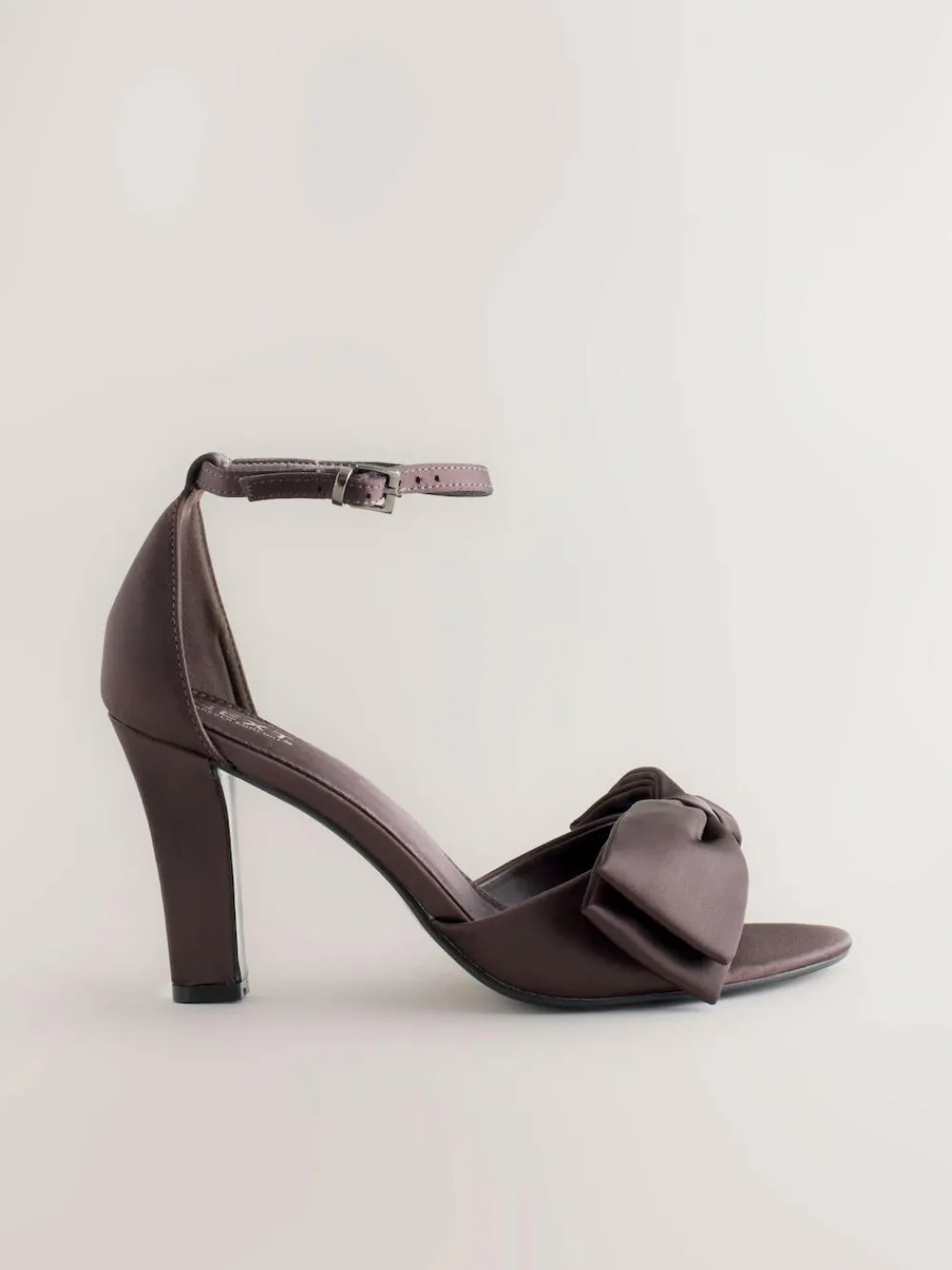 Next Forever Comfort® Satin Bow Block Heeled Sandals^Women Heels|Wide Fit & Extra Wide Fit