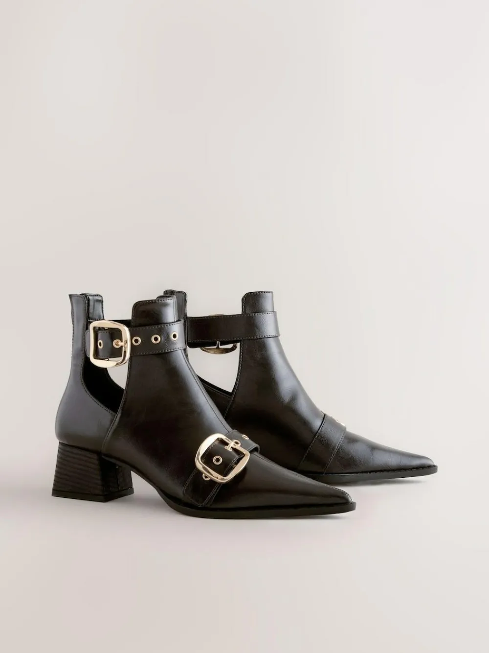 Sale Next Forever Comfort® Cut Out Buckle Detail Ankle Boots Chocolate Brown