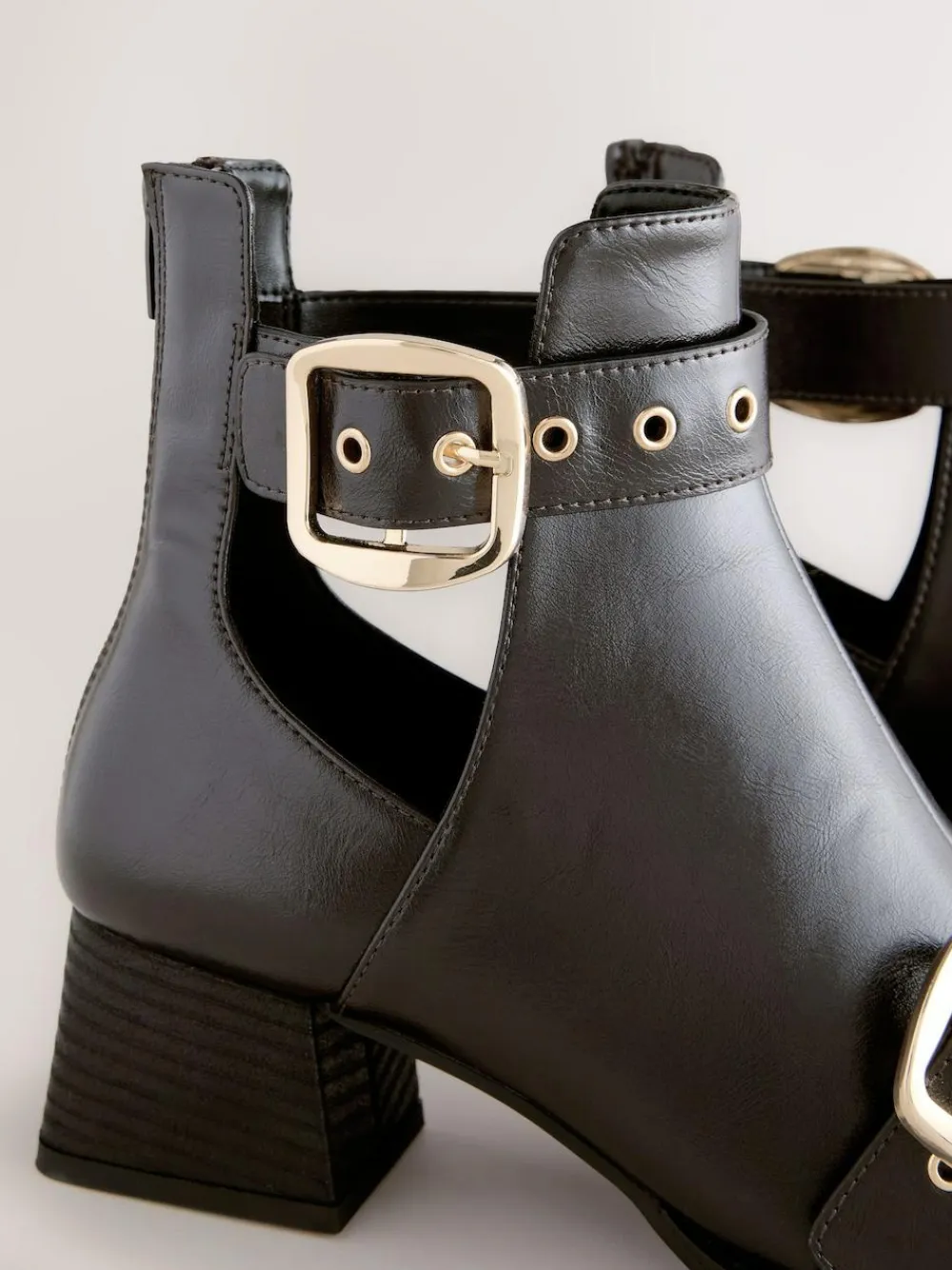Sale Next Forever Comfort® Cut Out Buckle Detail Ankle Boots Chocolate Brown