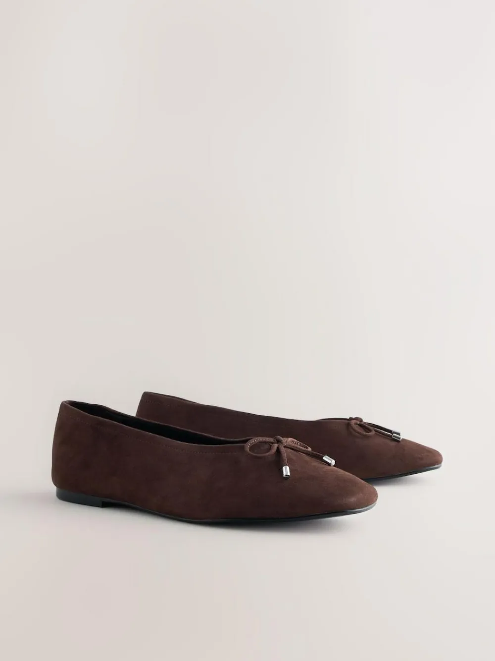Discount Next Forever Comfort® Suede High Cut Ballet Flats Chocolate Brown