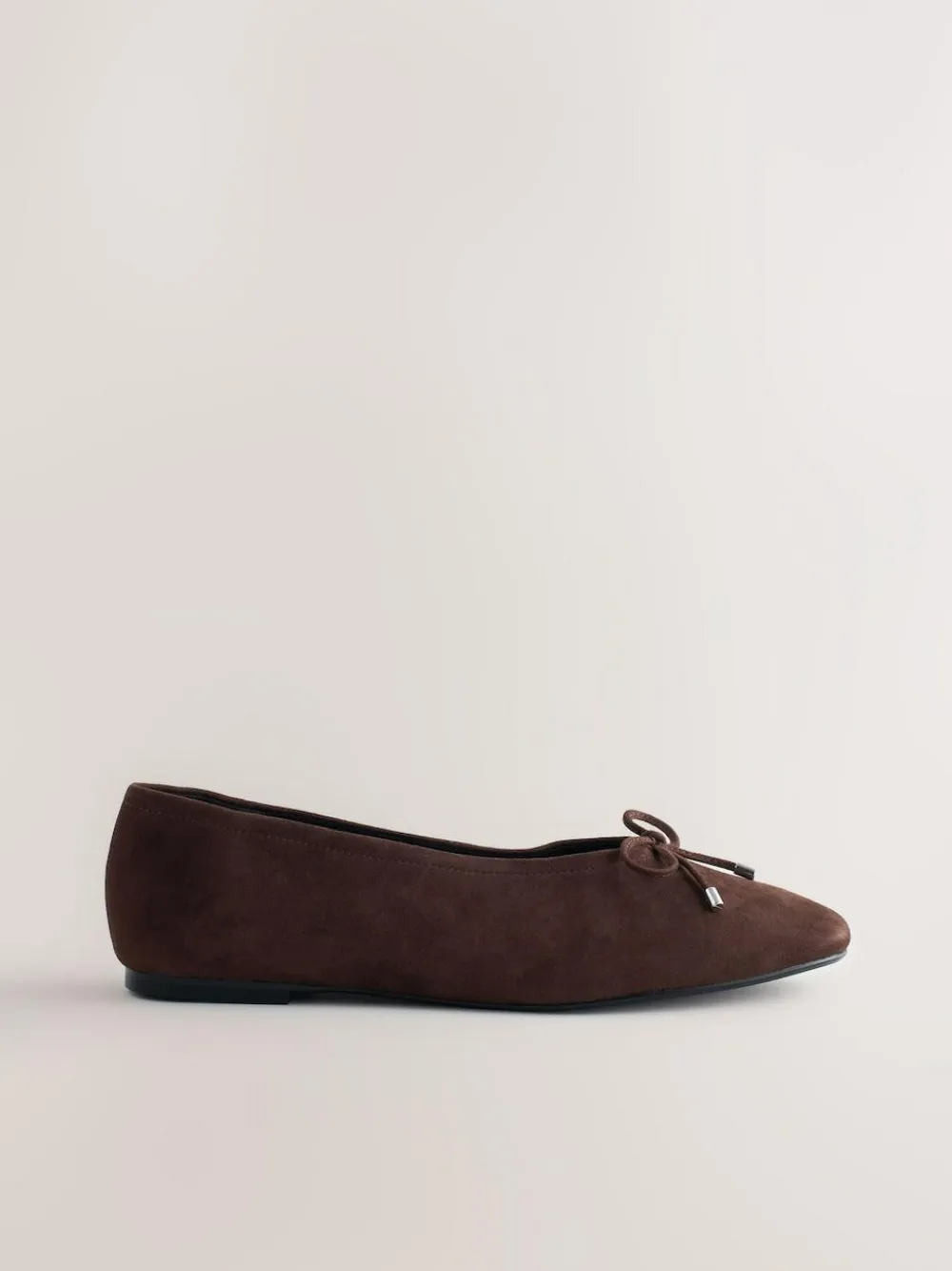 Discount Next Forever Comfort® Suede High Cut Ballet Flats Chocolate Brown