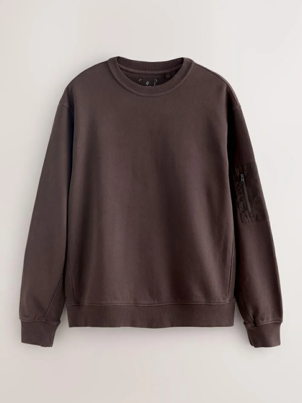 Next Garment Washed Utility Crew Neck Sweatshirt^ Sweatshirts & Hoodies|Sweatshirts & Hoodies