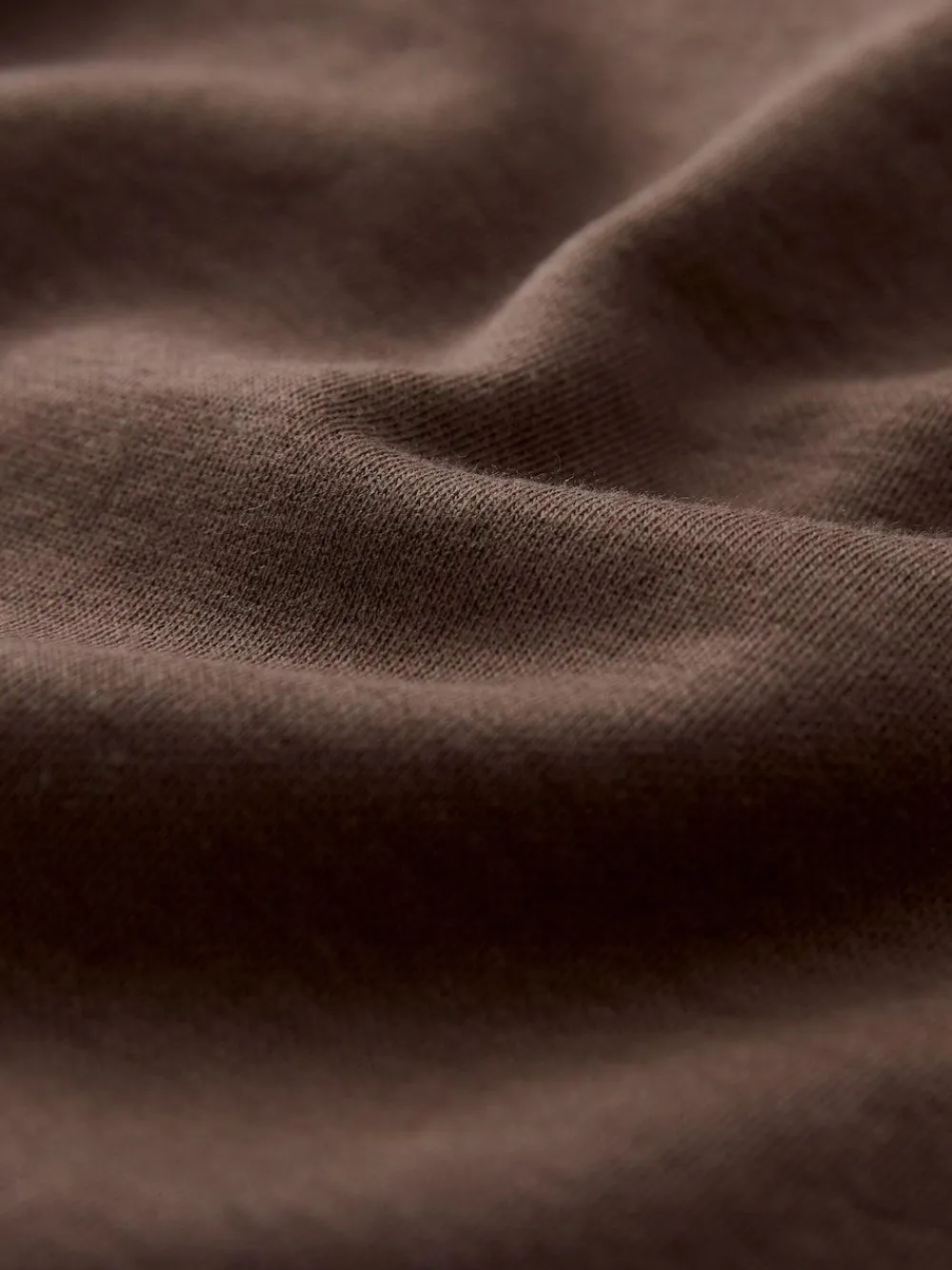 Next Chocolate Brown Heavyweight Short Sleeve Crew Neck T-Shirt^Women Nightwear|Tops & T-Shirts
