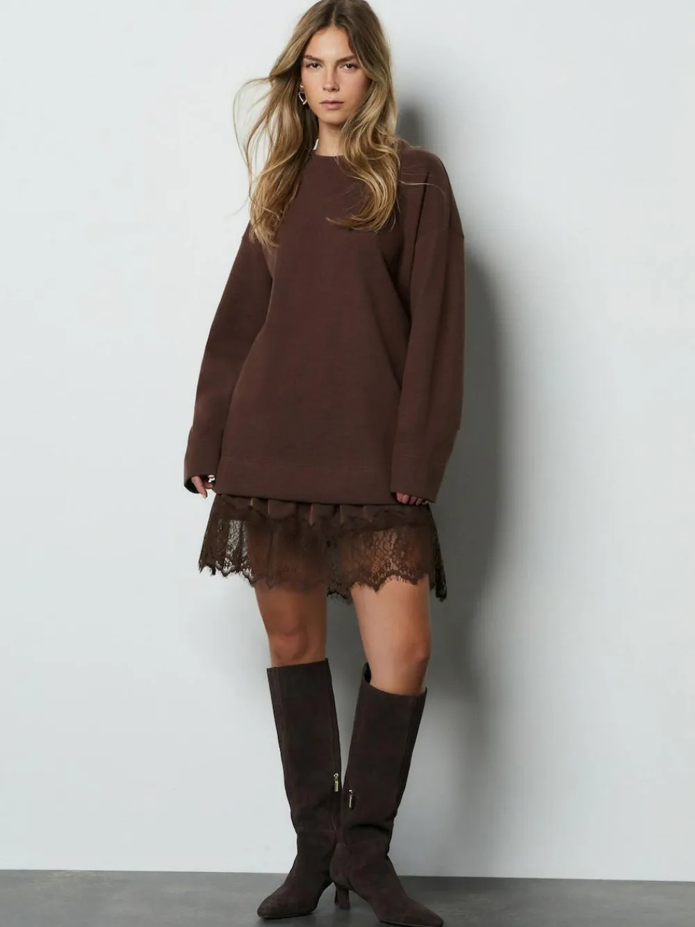 Next 2-In-1 Soft Touch Jumper Lace Skirt^Women Knitwear|Knitwear