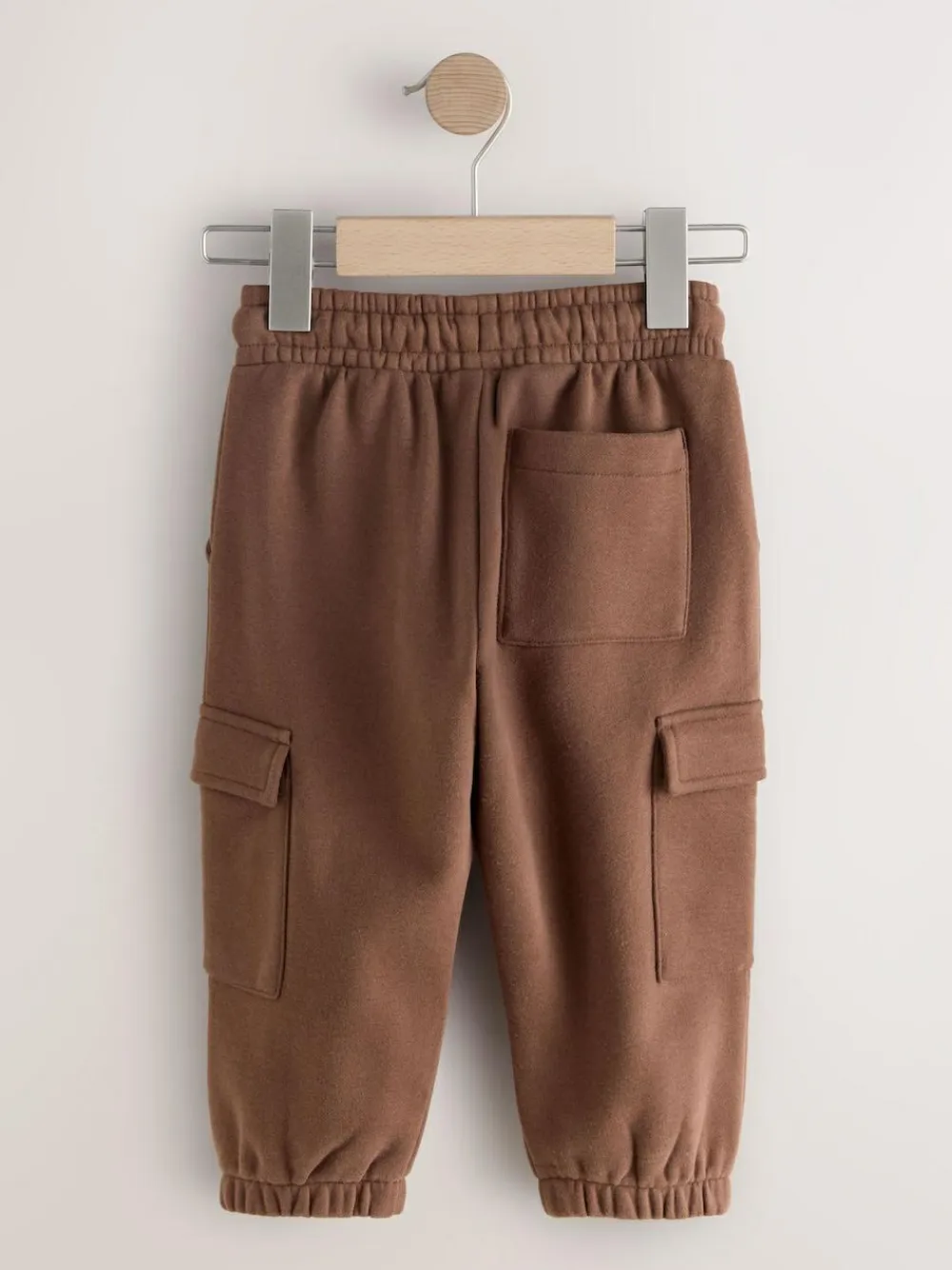 Outlet Next Soft Touch Jersey Utility Joggers (3mths-7yrs) Chocolate Brown