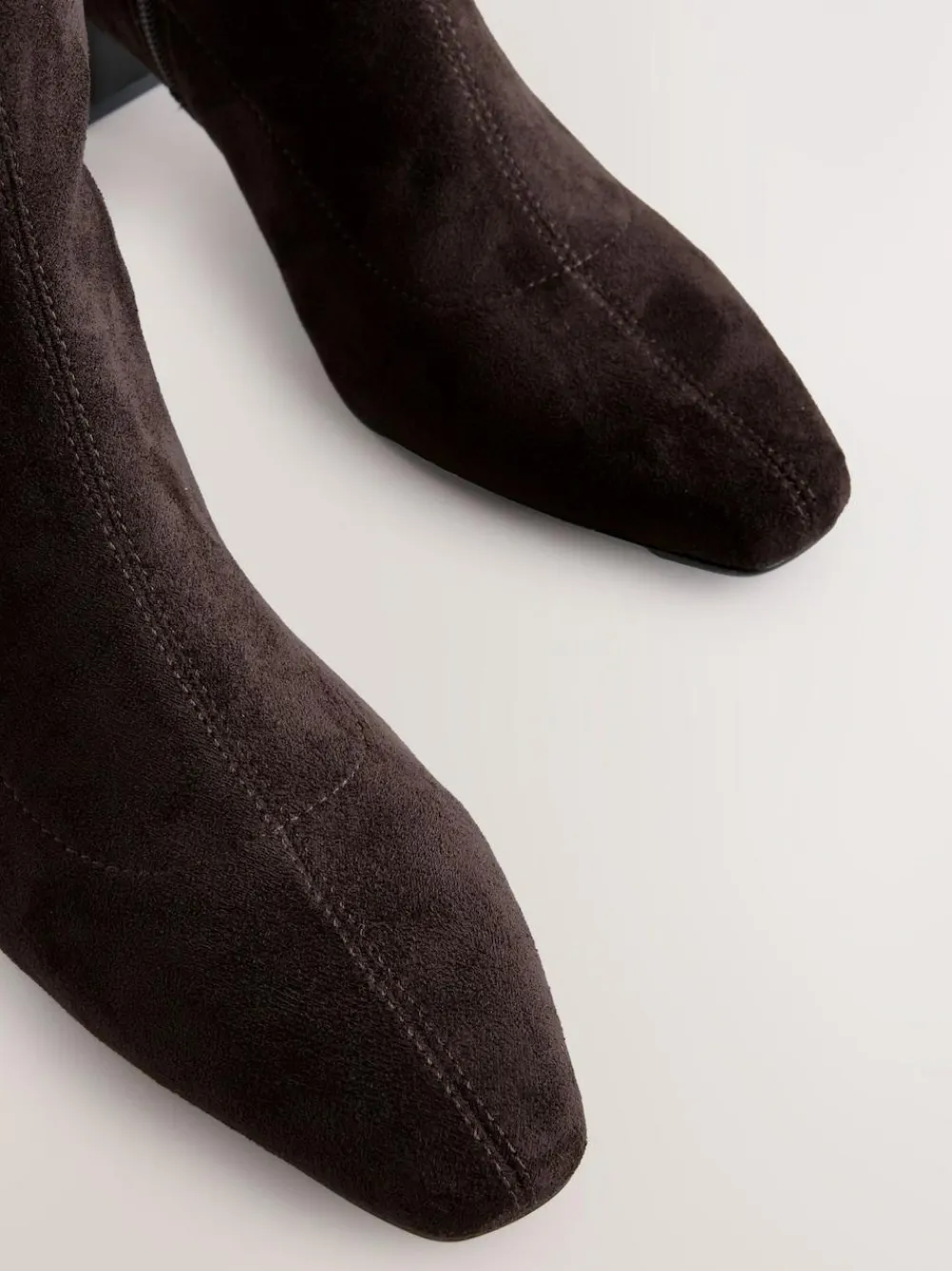 Hot Next Standard/Wide Fit Forever Comfort® Chisel Toe Knee Sock Boots Chocolate Brown