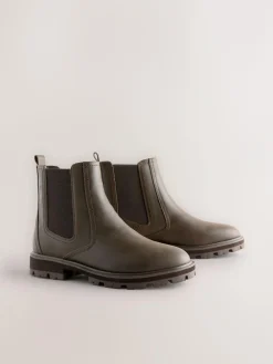 Next Standard/Wide Fit Chelsea Boots Chocolate Brown