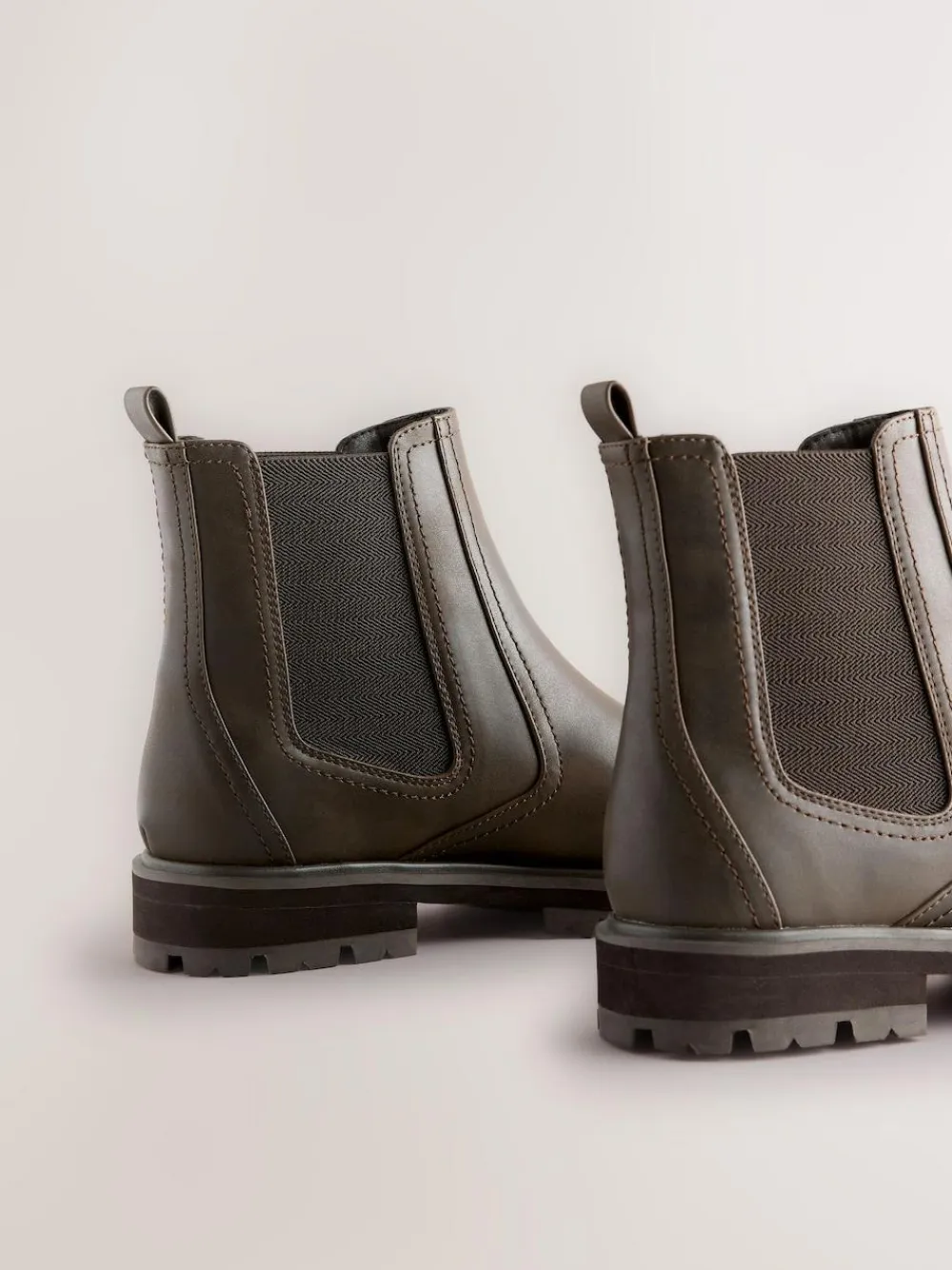 Next Standard/Wide Fit Chelsea Boots Chocolate Brown