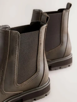 Next Standard/Wide Fit Chelsea Boots Chocolate Brown