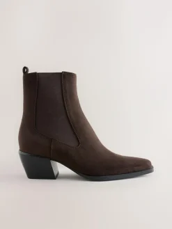 Next Standard/Wide Fit Chelsea Style Western Cowboy Boots^Women Wide Fit & Extra Wide Fit|Boots & Wellies