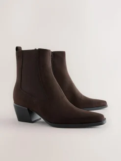 Next Standard/Wide Fit Chelsea Style Western Cowboy Boots^Women Wide Fit & Extra Wide Fit|Boots & Wellies
