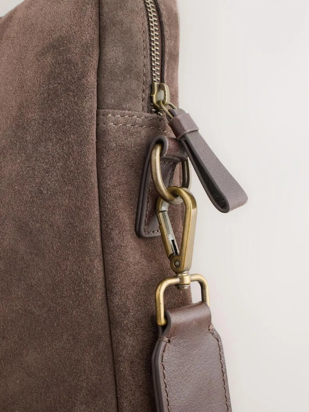 Next Chocolate Brown Suede Briefcase^ Bags