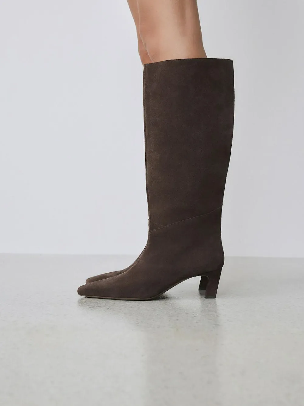 Next Forever Comfort® Knee High Chisel Toe Heeled Boots^Women Boots & Wellies|Boots