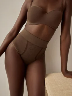 Next High Waist Thong Seamless Firm Tummy Control Shaping Briefs^Women Shapewear