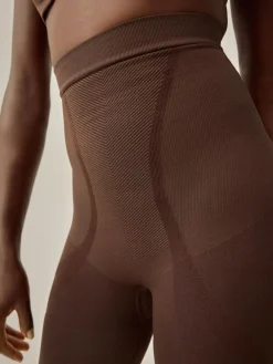 Discount Next Thigh Smoother Short Seamless Firm Tummy Control Shaping Briefs Chocolate Nude