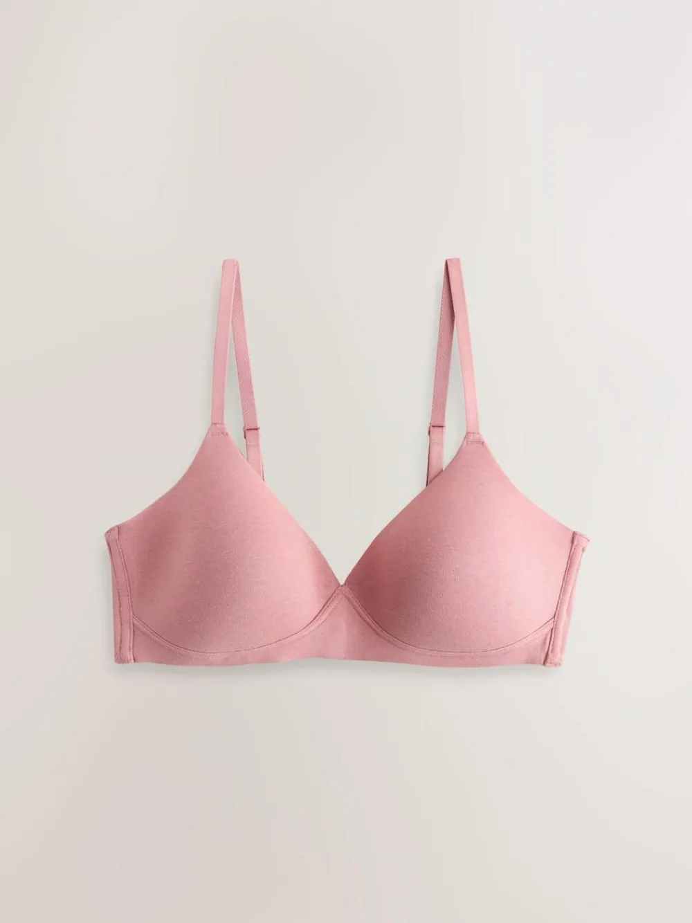 Discount Next Pad Non Wire Cotton Blend Ultimate Comfort Bras 3 Pack Chocolate/Pink/Cream