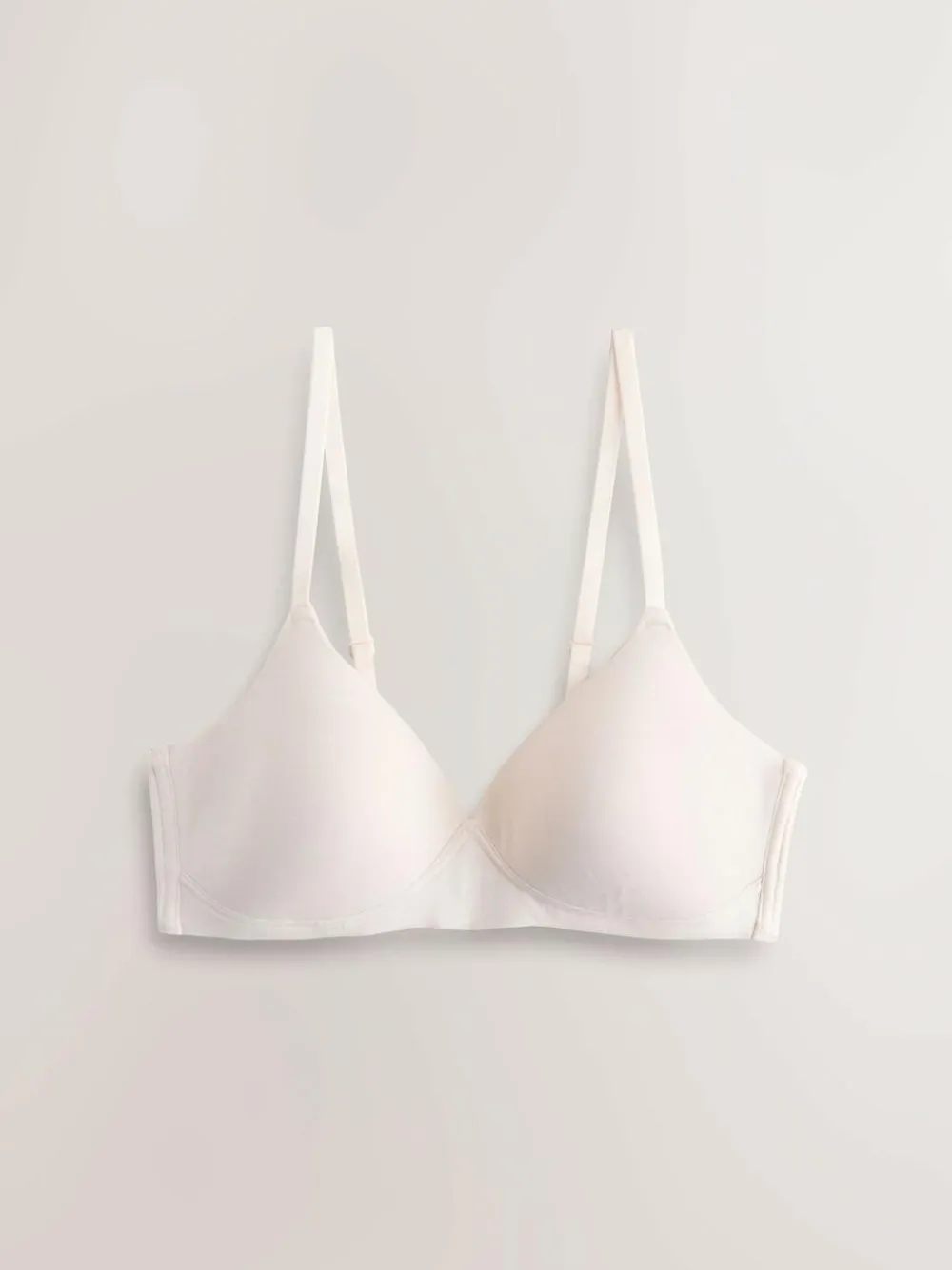 Discount Next Pad Non Wire Cotton Blend Ultimate Comfort Bras 3 Pack Chocolate/Pink/Cream