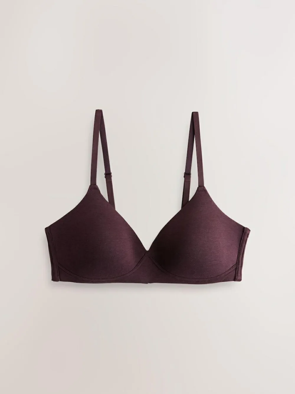 Discount Next Pad Non Wire Cotton Blend Ultimate Comfort Bras 3 Pack Chocolate/Pink/Cream