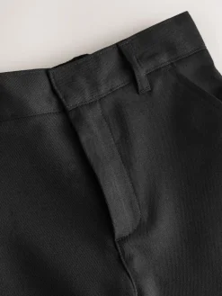 Clarks Black Slim Fit Boys Fastening School Trousers^BOY Tznius Pants