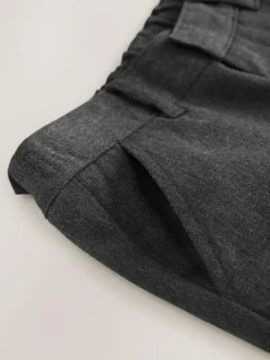 Clearance Clarks 2 Pack Regular Fit Fastening School Trousers Grey