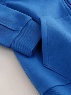 Sale Next Cobalt Blue 1 Pack Plain Zip Through Hoodie (3-16yrs)