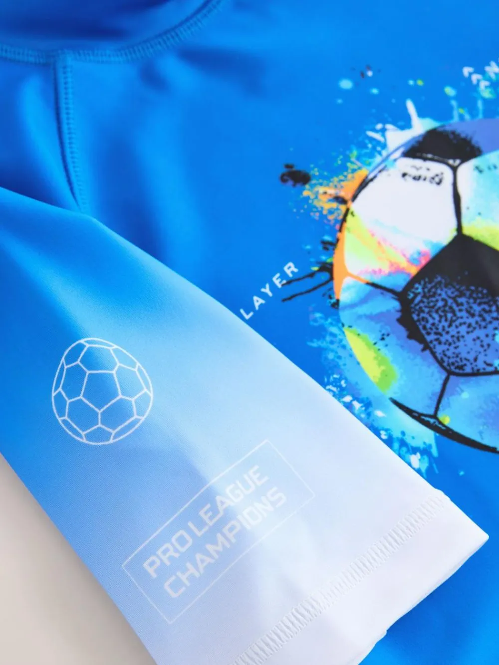 Discount Next Cobalt Blue Football Short Sleeve Rash Vest (1.5-16yrs)