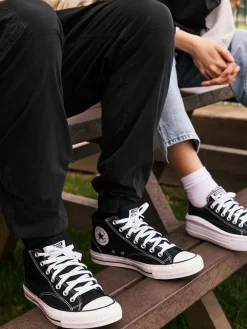 Outlet Converse All Star Move Chuck Ox Platform Trainers Black