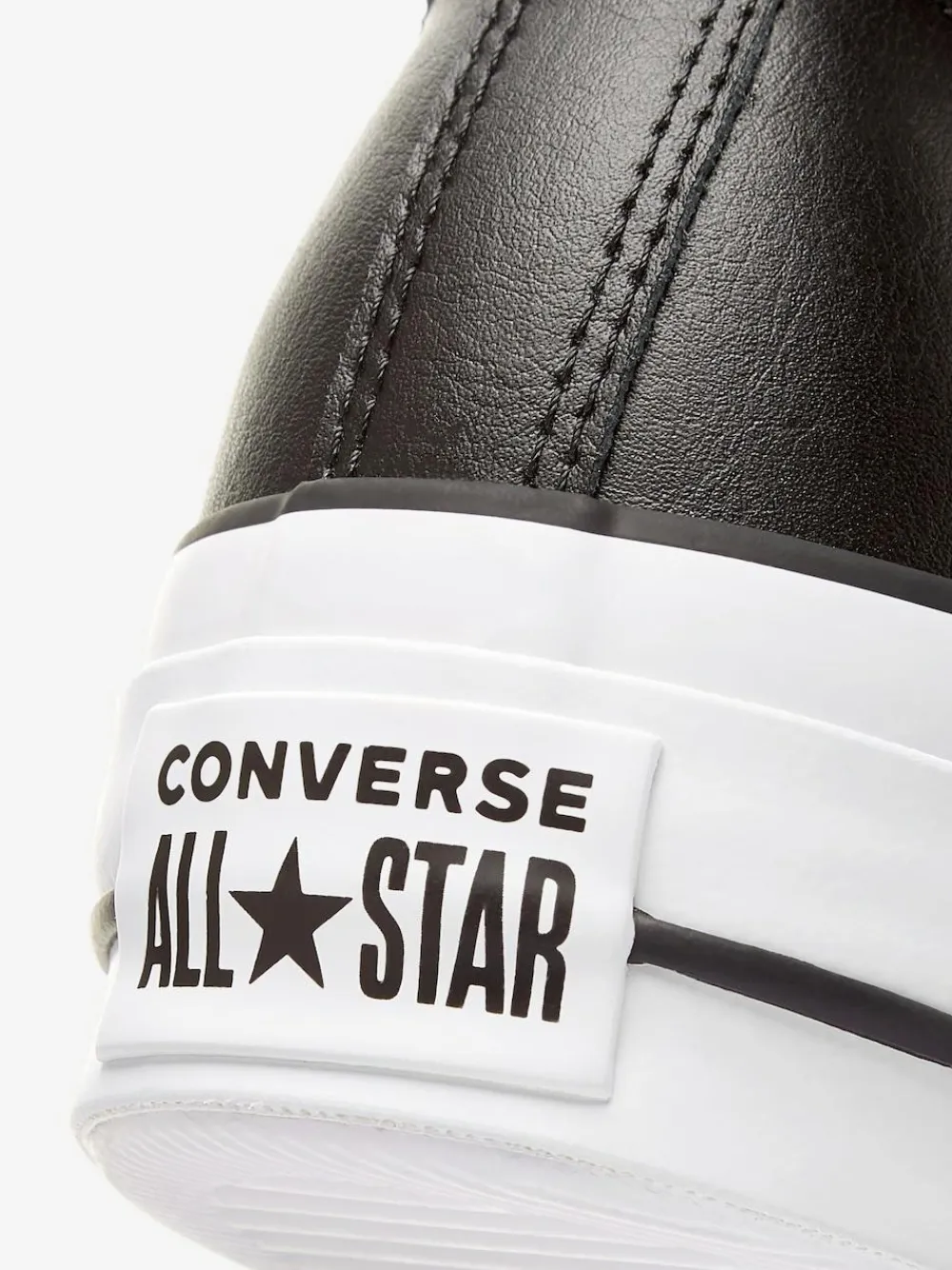 Online Converse Platform Lift Chuck Ox Leather Trainers Black