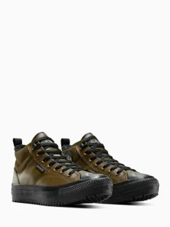 Outlet Converse Chuck Taylor All Star Malden Street Mid Top Trainers Brown