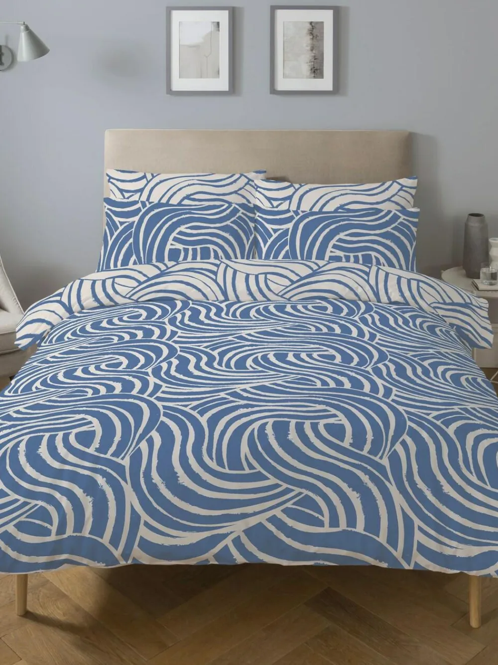 Copenhagen Home Blue Sofia Duvet Cover Set^ Branded Bedlinen