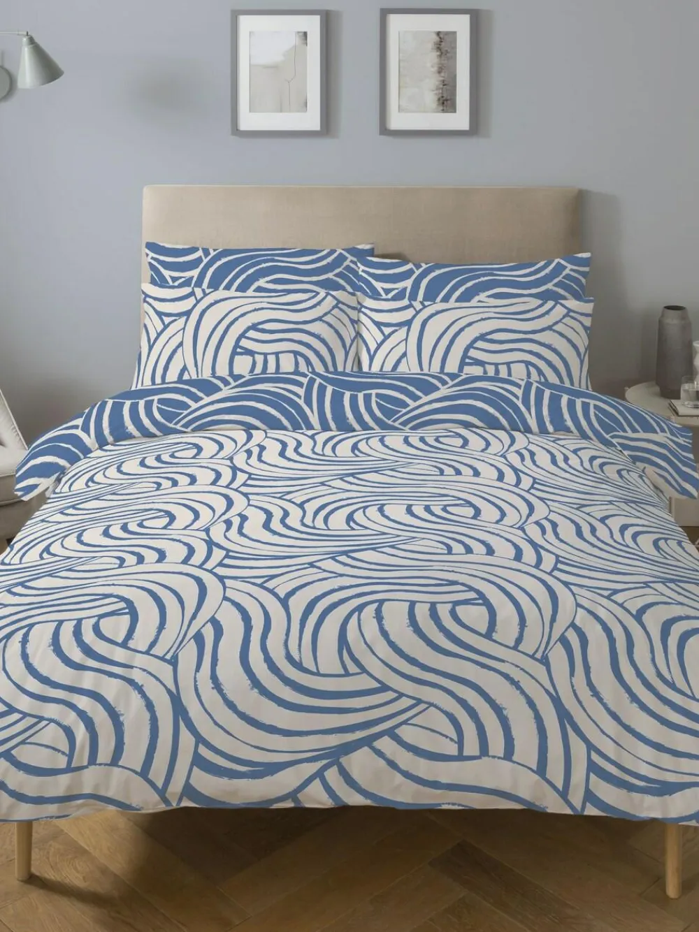 Copenhagen Home Blue Sofia Duvet Cover Set^ Branded Bedlinen