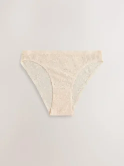 Next High Leg All-Over Lace No VPL Knickers 3 Pack^Women Panties|All Lingerie